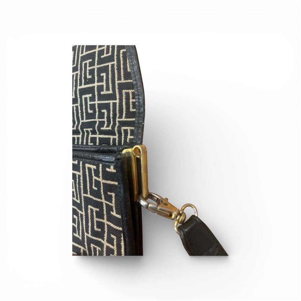 Authentic Vintage Pierre Balmain Labyrinth Monogram Shoulder Bag - Picture 6 of 7